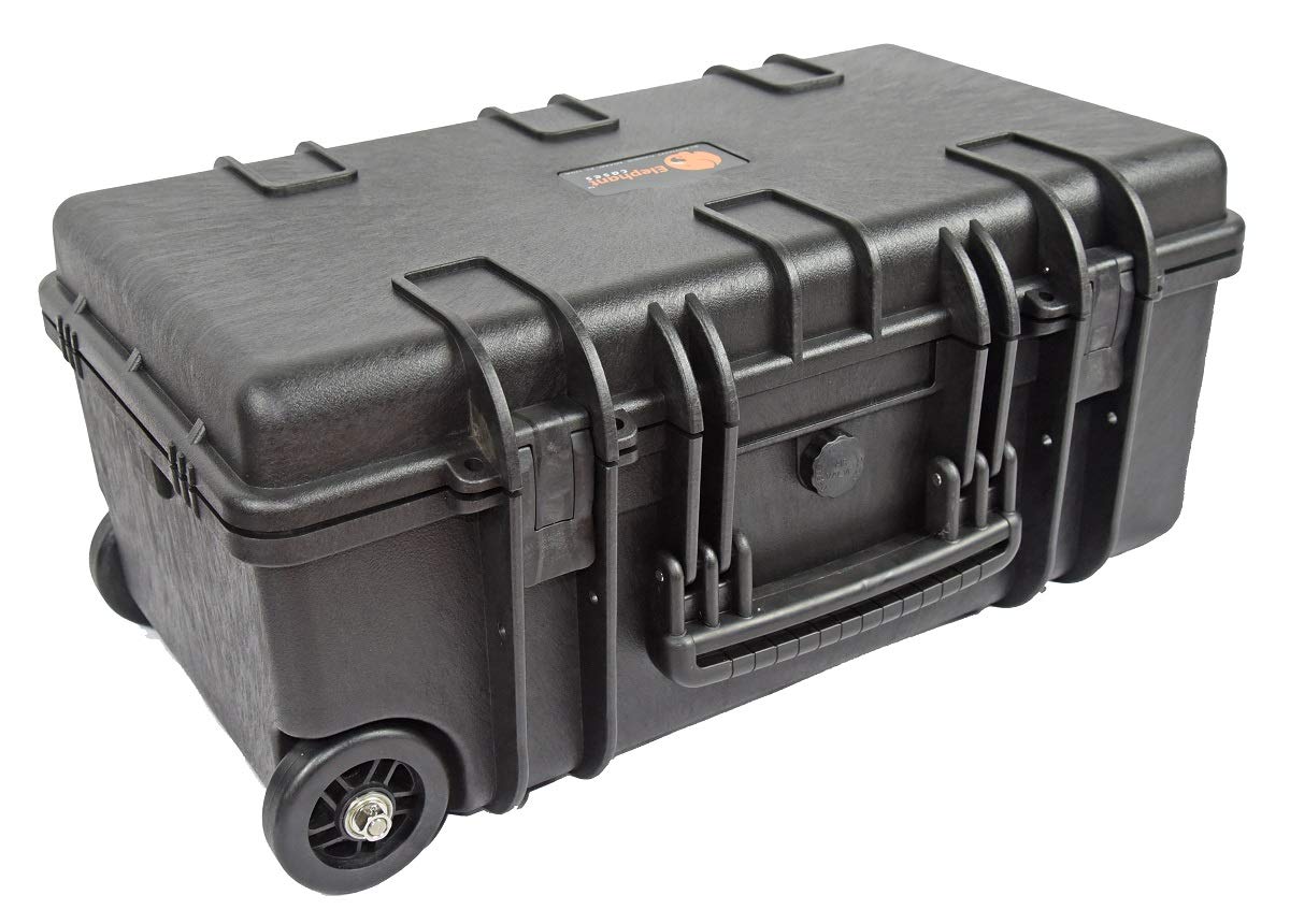 Elephant E300 Professional Camera and Video Equipment Hard Waterproof Case with Wheels and Telescopic Handle Carry On