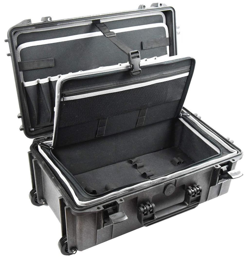 Tool Box Waterproof Technician/electrician tool organizer case, briefcase with Wheels Elephant EL2007TWC