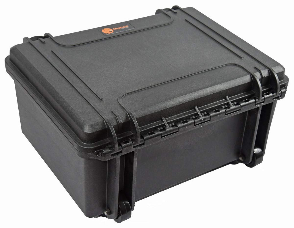 Waterproof Hard Case 19" x 16" x 10" with Pre-Cubed Foam, Wheels and Telescopic Handle, Lightweight, Dust Proof Elephant EL1808W