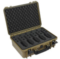 Elephant EL5G 5 Guns Pistol Hard Case Waterproof dust-Proof TSA Approved Multiple Gun case (Sahara Green)