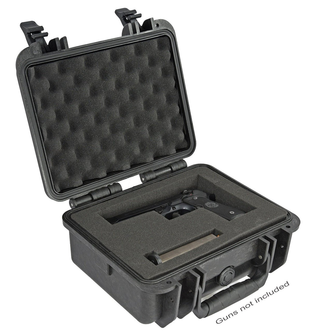 Elephant Cases Pistol Hand Gun Case Hard E150 for Full Size Beretta Ruger Smith & Wesson Sig Sauer Taurus Kimber Glock and Many More