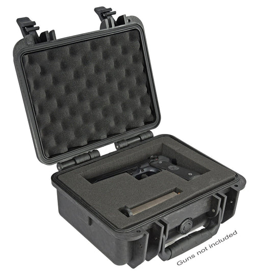 Elephant Cases Pistol Hand Gun Case Hard E150 for Full Size Beretta Ruger Smith & Wesson Sig Sauer Taurus Kimber Glock and Many More