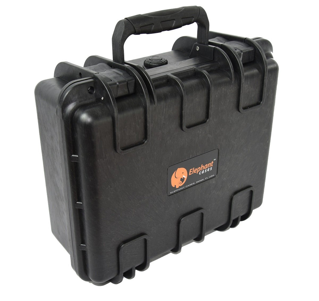 Elephant E160 Waterproof Case with Foam for Mirrorles Camera Small SLR, Professional Studio and Dj Headphone, Video and Gopro, Guns, Test and Metering Equipment Hard Plastic Case
