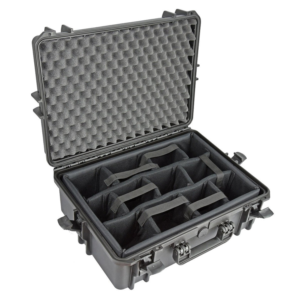 Waterproof Case with Padded Dividers Elephant Elite EL1907p for Camera, Camcorder, Video Equipment and More.