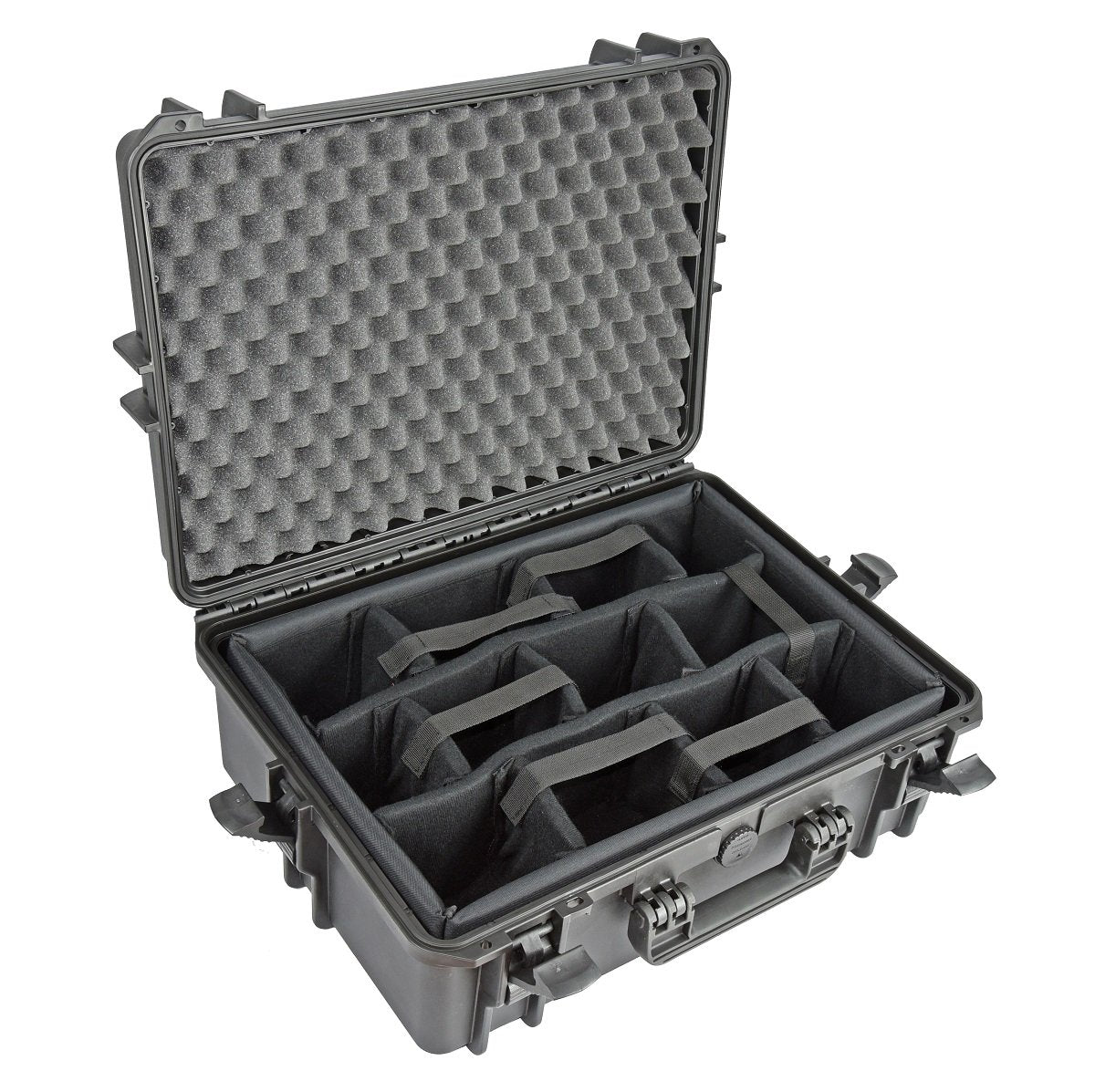 Waterproof Case with Padded Dividers Elephant Elite EL1907p for Camera, Camcorder, Video Equipment and More.