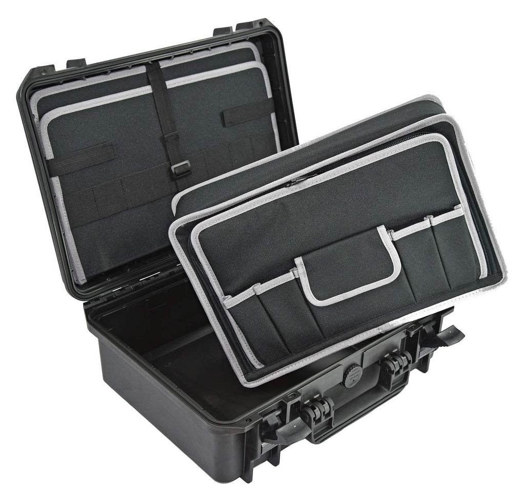 Tool Box waterproof Technician/electrician tool organizer case, briefcase with shoulder strap Elephant EL1606TC