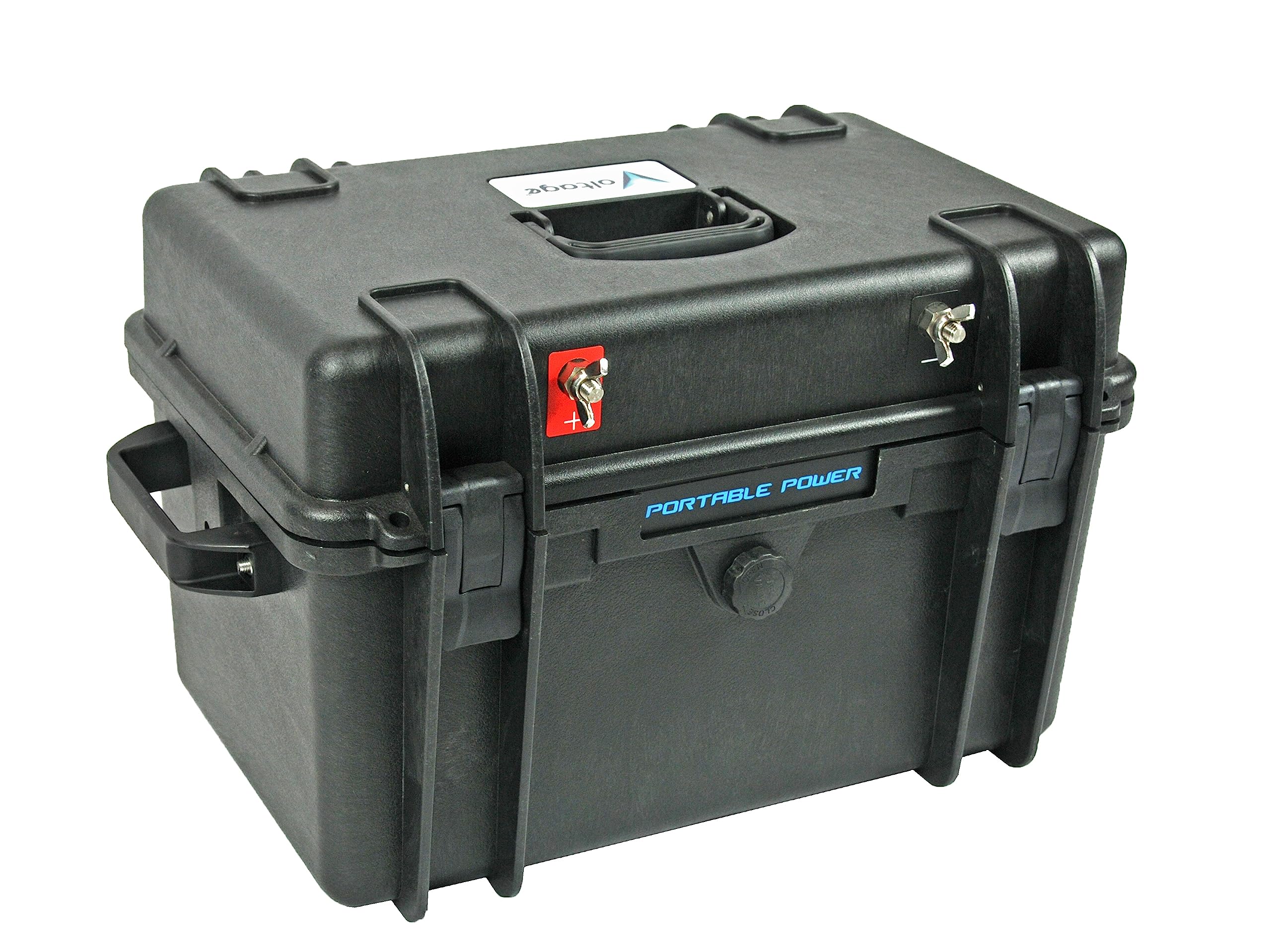 Trolling Motor Waterproof Battery Box for Group 24-27-31 Batteries and 12V 100AH Lithium, for Boating,Camping, Solar, Trailer and Much More.