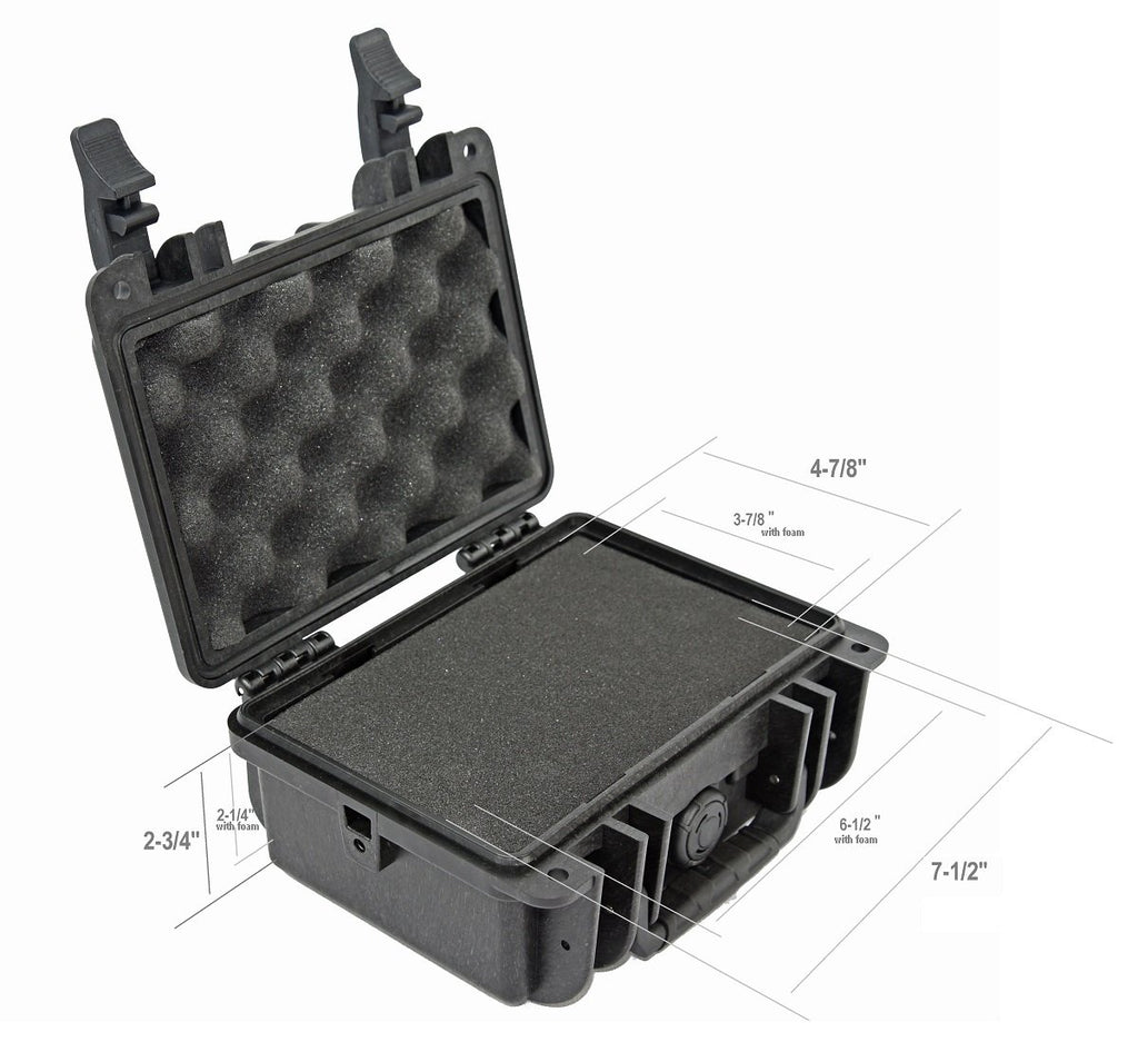 Elephant Concealed Carry/Small Handgun Hard Case E095 for Ruger LCP Bodyguard 380 2 Lc9 Taurus Pt738 Pt709 Sccy Cpx-2 Keltec and Any Gun Under 6-3/4" Length or Smaller