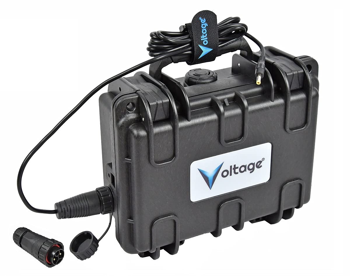 Voltage® Trail Camera Waterproof External Battery Box with Wildlife Camera Cable DC Connector