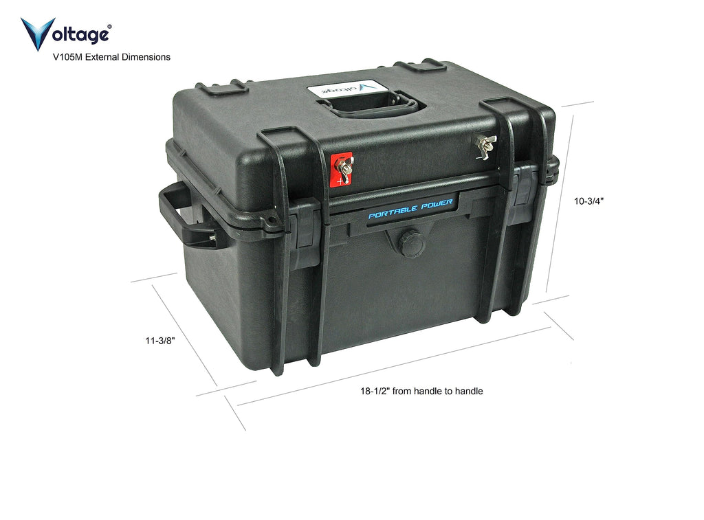 Trolling Motor Waterproof Battery Box for Group 24-27-31 Batteries and 12V 100AH Lithium, for Boating,Camping, Solar, Trailer and Much More.