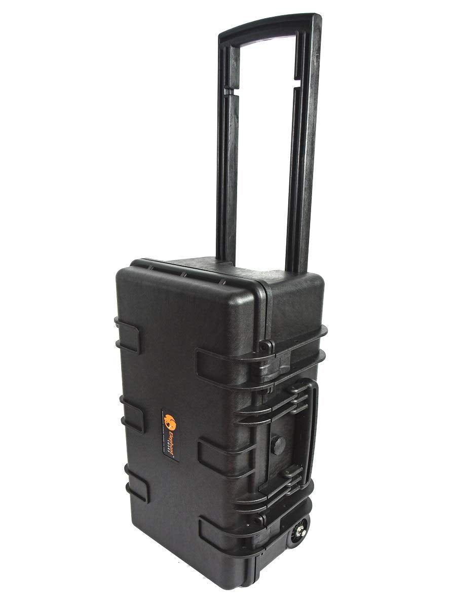 Elephant E300 Professional Camera and Video Equipment Hard Waterproof Case with Wheels and Telescopic Handle Carry On