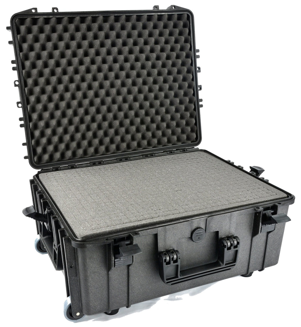 Elephant Elite EL2109W Professional Camera and Video Equipment Hard Waterproof Case with Wheels and Telescopic Handle SLR Video Metering