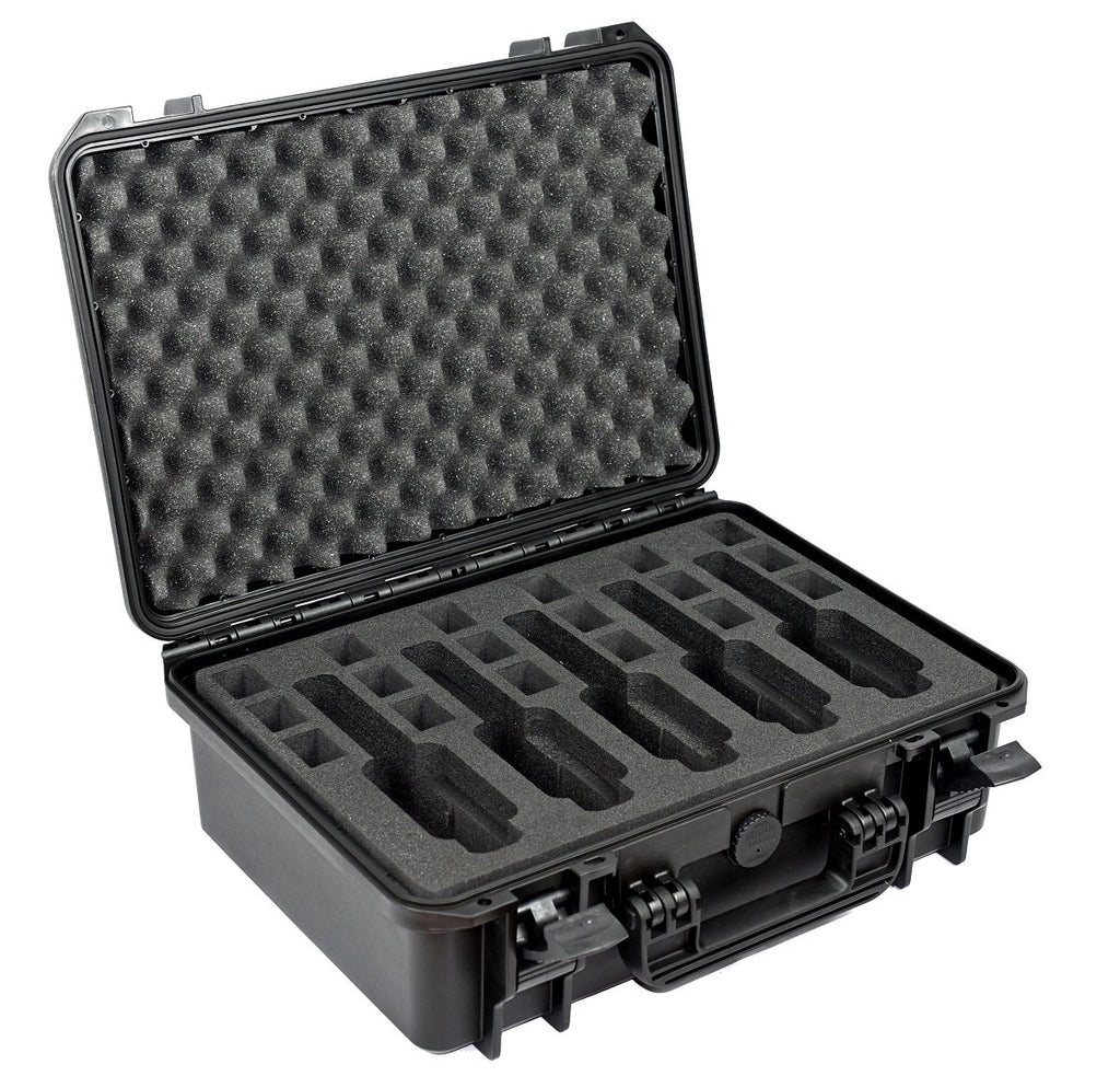 Elephant EL5G 5 Guns Pistol Hard Case Waterproof dust-Proof TSA Approved Multiple Gun case (Black)