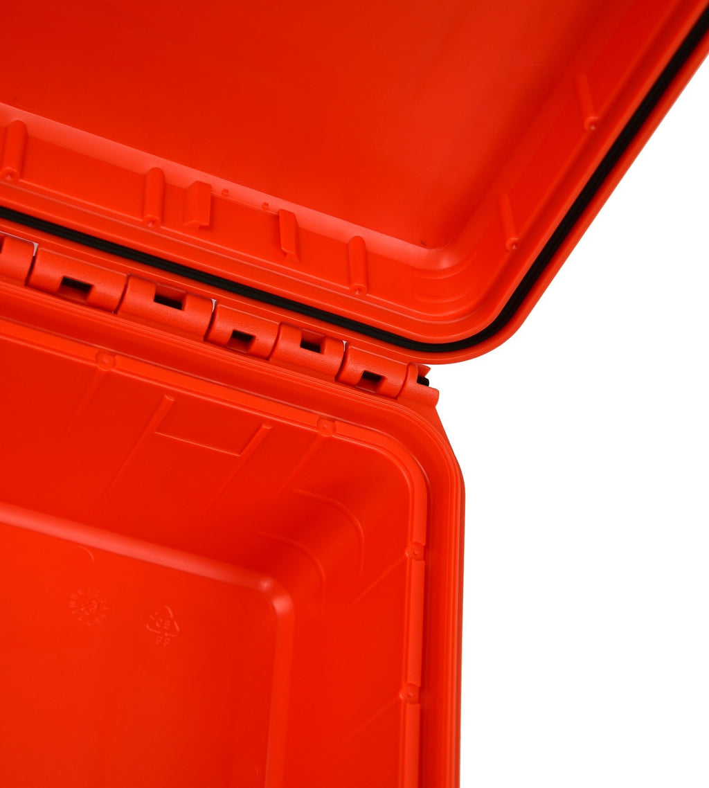 Elephant Elite EL1606 Orange Case with Foam for Action, Mirrorless and D-SLR Cameras, Gopro Video and Equipment, Guns, Waterproof Hard Plastic Case