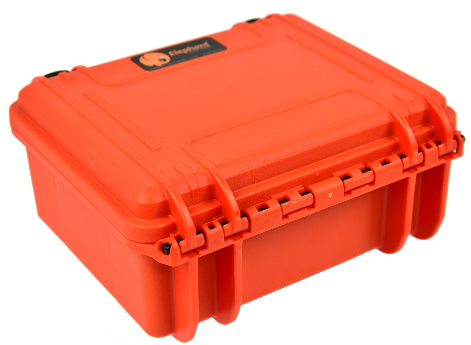 Elephant Elite EL1105cam Orange Waterproof Case with Foam for Action Cameras, Gopro Video and Equipment, Guns, Test and Metering Equipment Plastic Case