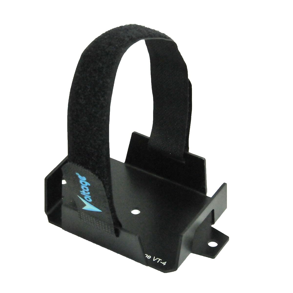 Voltage Small Battery Tray for 12V 4AH, 12V 5AH, SLA, AGM or Lithium LiFePO4 Batteries and More. Battery Mount with Hold Down Strap VT-4