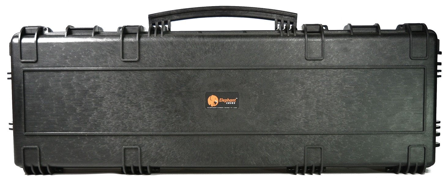 Waterproof Rifle Case 44" Hard Case Elephant E400 with Pre-Cubed Foam and Wheels for Hunting Long Rifle Shootgun with Magazines, Accessories or Handgun, Watertight Hard Plastic case