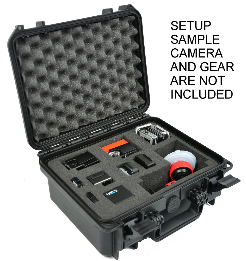 Elephant Elite EL1105cam Waterproof Case with Foam for Action Cameras, Gopro Video and Equipment, Guns, Test and Metering Equipment Plastic Case
