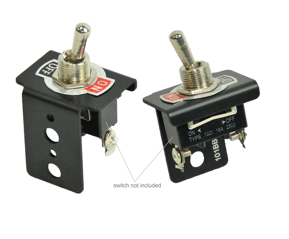 Bracket for Panel Mount Electrical Components Like Push Button Circuit Breaker , Toggle Switch, Led Indicator Panel Mount Connector, Fuse and More