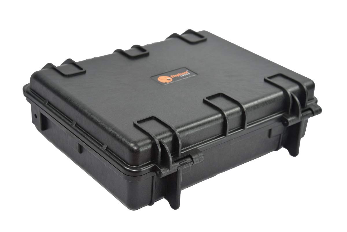Elephant E220 Case with Foam for Camera, Video, Guns, Test and Metering Equipment Waterproof Hard Plastic Case