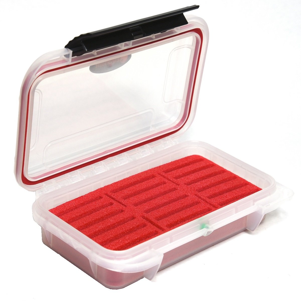 Elephant Cases CF Card Case XQD Card Case ELCF-18TR Transparent w/Red Foam Waterproof IP67, Dust-Proof, CF Memory Card Case Fits 18 Compact Flash/XQD and 4 SD Cards