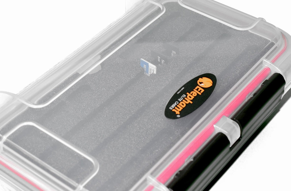 Waterproof Micro SD Memory Card Case MICROSDPRO-52 Micro SD Hard Case with Custom Foam for 52 Micro SD Cards Storage Protector Case Pouch