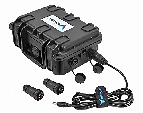 Voltage® V9D2W Trail Camera Waterproof External Battery Box with Wildlife Camera Cable DC Connector
