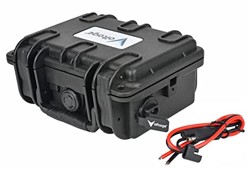 Voltage Waterproof Battery Box Enclosure with SAE Connector for 12V 9ah, 12V 8ah or Lithium 12V 10ah Batteries Kayak Fishfinder, GPS, Lighting and Outdoor Solar Systems