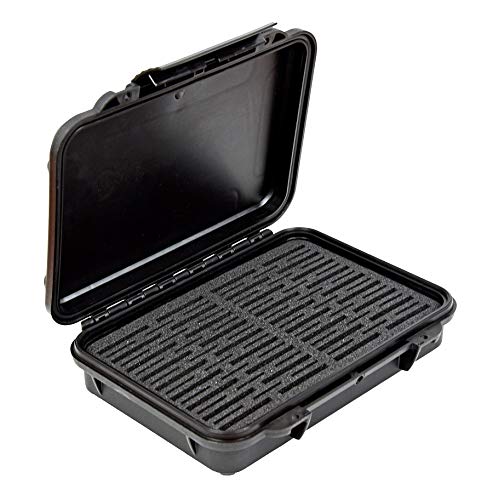 Waterproof Dust-Proof 48 SD / 36 CF, CFxpress or XQD High Capacity Professional Memory Card Protective Case EL4836M Black on Black Hard Case