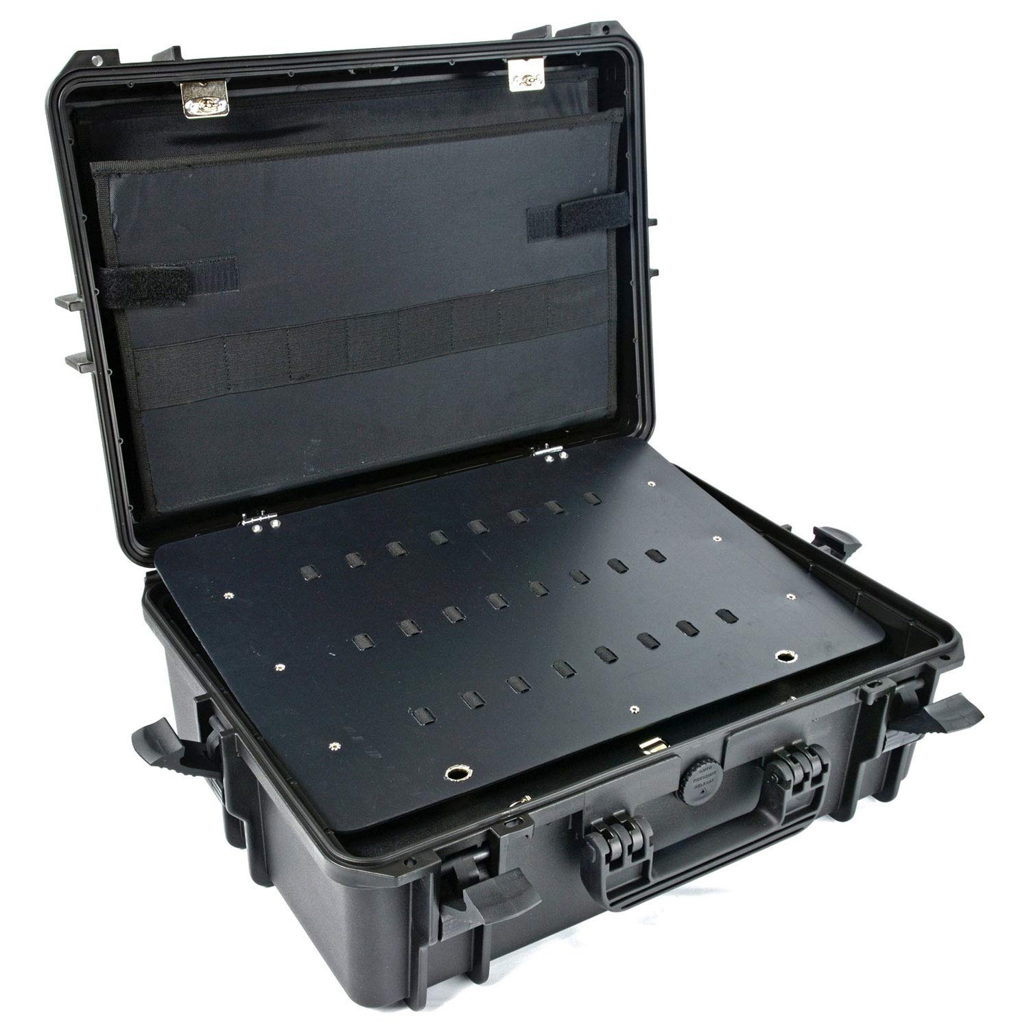 Elephant Elite EL1907t waterproof Technician tool organizer case, briefcase with neck strap