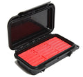 XQD - CF Card Case ELCF-18BR Black W/Red Foam Waterproof IP67, Dust-Proof, CF Memory Card Case Fits 18 Compact Flash/XQD and 4 SD Cards