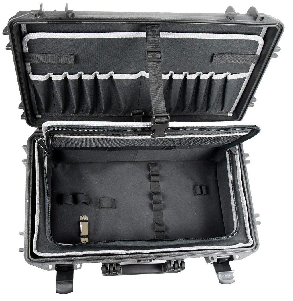 Tool Box Waterproof Technician/electrician tool organizer case, briefcase with Wheels Elephant EL2007TWC