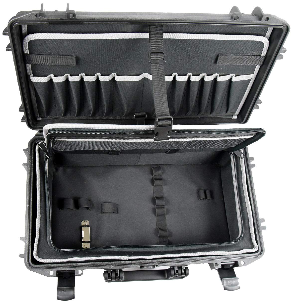 Tool Box Waterproof Technician/electrician tool organizer case, briefcase with Wheels Elephant EL2007TWC