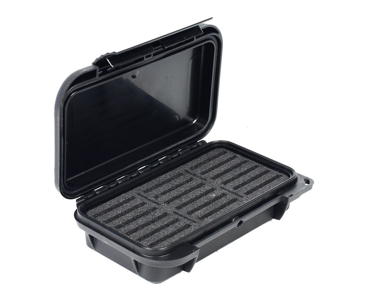 Elephant Cases CF XQD Card Holder Case ELCF-18BB Black on Black Waterproof IP67, Dust-Proof, Fits 18 CF or XQD and 4 SD Cards