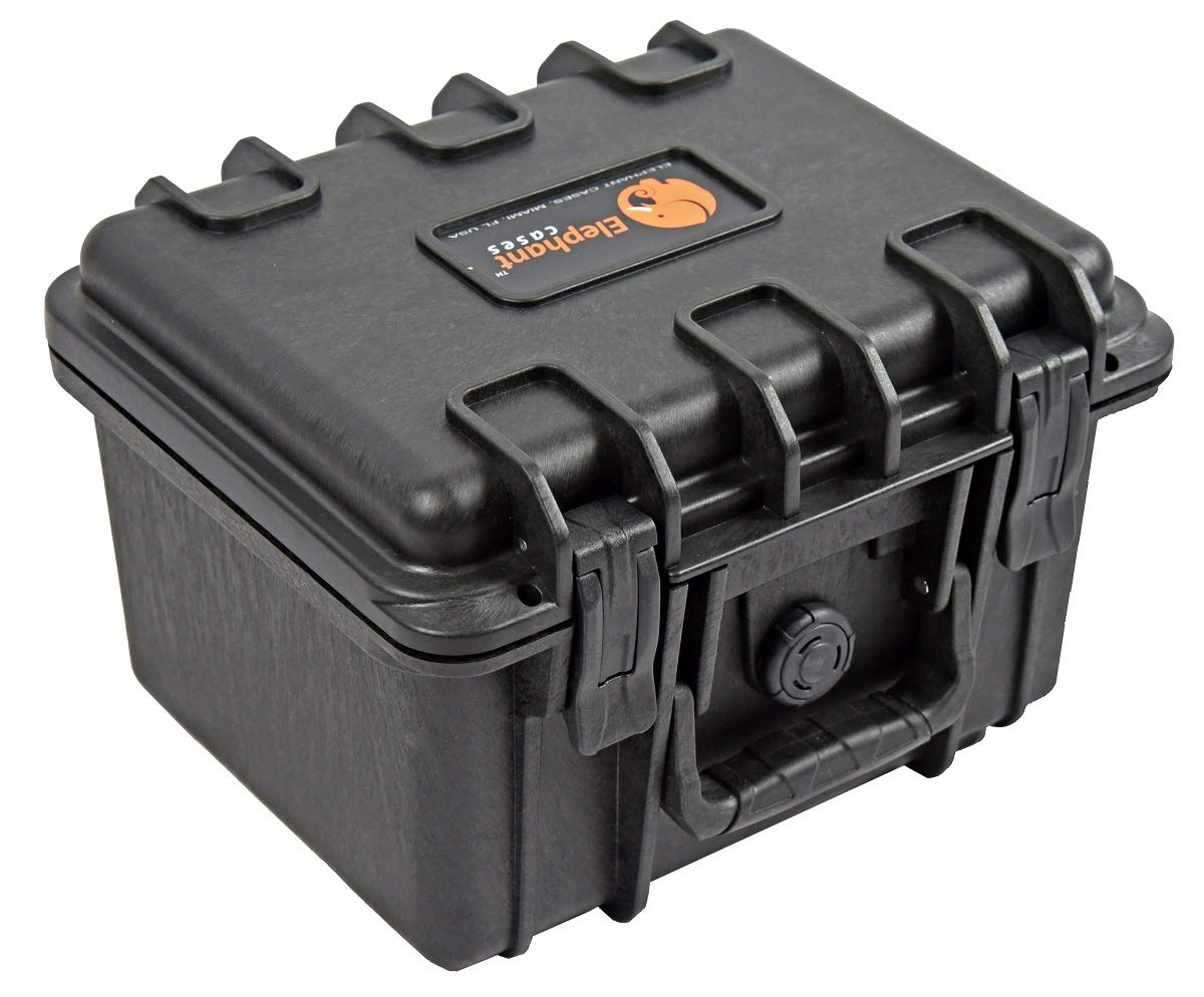 Elephant E130 Case with Foam for Camera, Video, Guns, Test and Metering Equipment Waterproof Hard Plastic Case