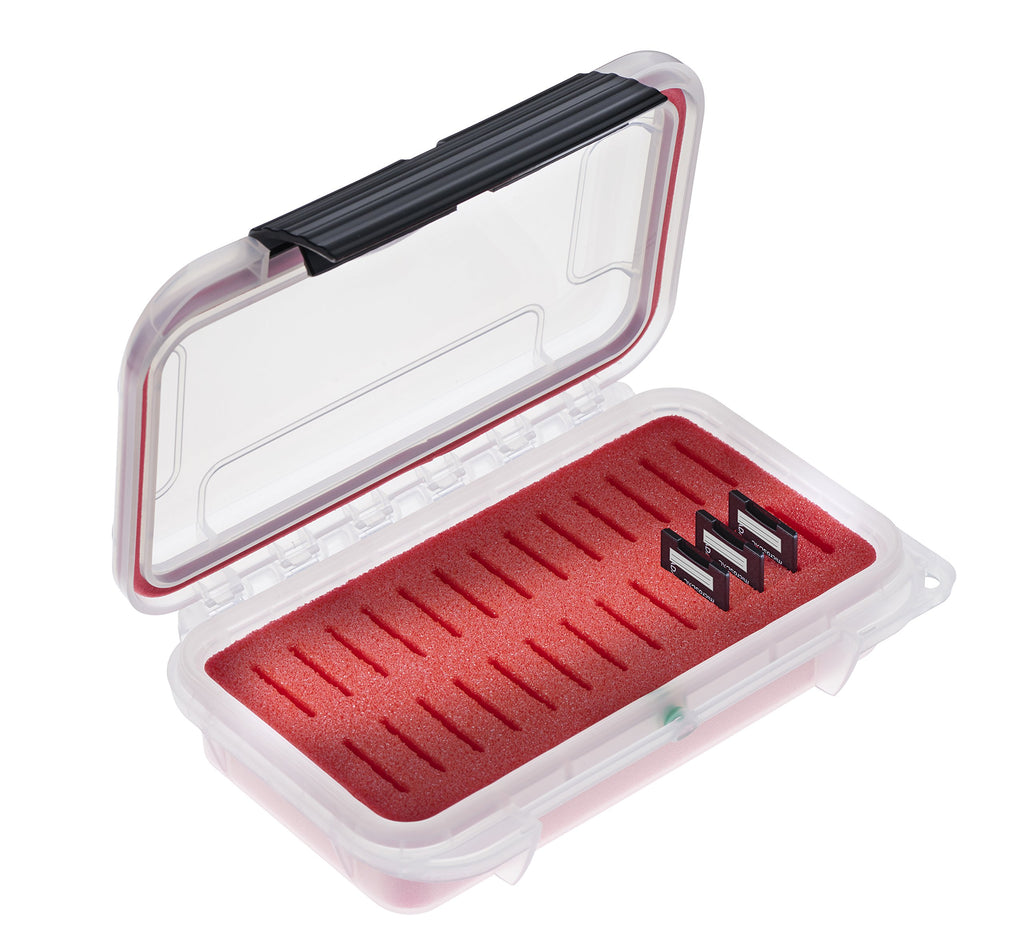 Waterproof Dust-Proof Professional 26 SD SDXC SDHC Memory Card Protective Case ELSD-26 Red Foam, See Through Clear Case
