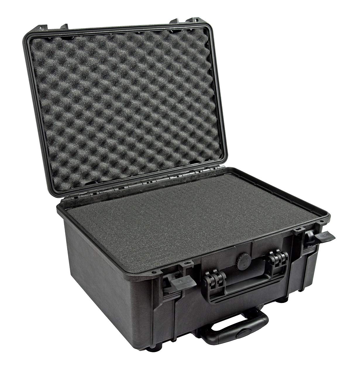 Waterproof Hard Case 19" x 16" x 10" with Pre-Cubed Foam, Wheels and Telescopic Handle, Lightweight, Dust Proof Elephant EL1808W