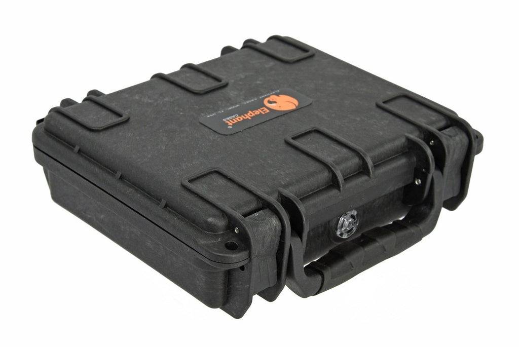 Elephant E090 Mini Case with Foam for Camera, Memory Cards, Hard Drives, Video,Vaporizer Kits, Guns, Vaporizer Kit, Test and Metering Equipment Waterproof Hard Plastic Case