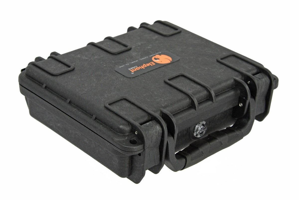 Elephant E090 Mini Case with Foam for Camera, Memory Cards, Hard Drives, Video,Vaporizer Kits, Guns, Vaporizer Kit, Test and Metering Equipment Waterproof Hard Plastic Case