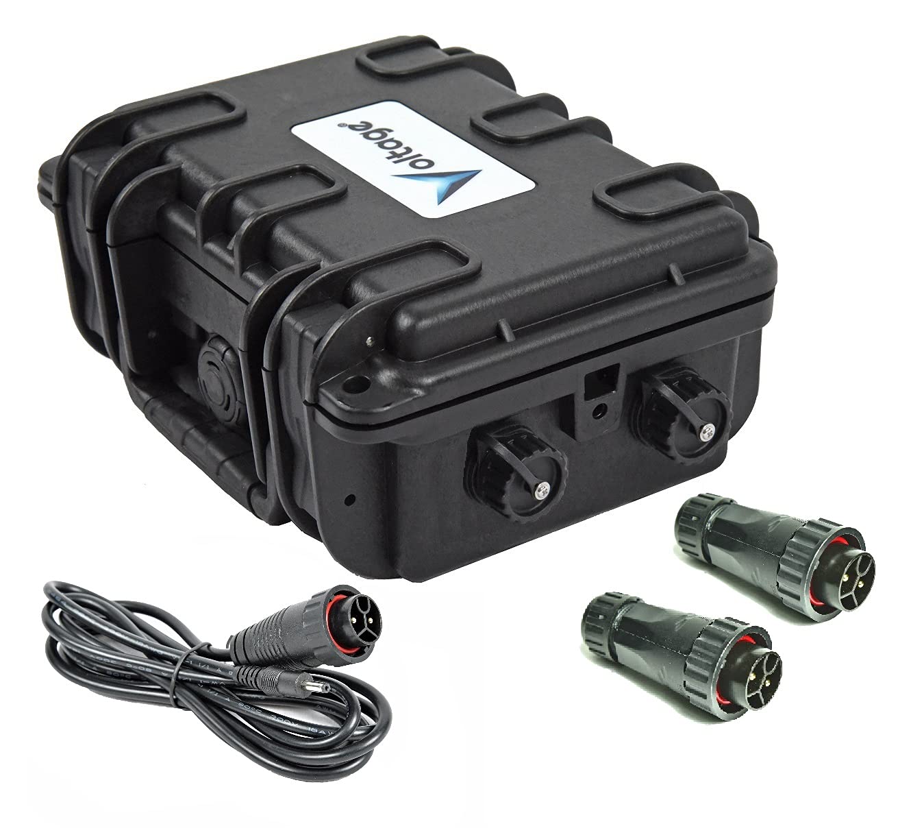 Voltage® V9D2W Trail Camera Waterproof External Battery Box with Wildlife Camera Cable DC Connector