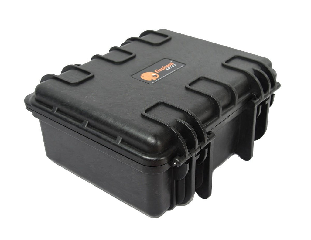 Elephant E160 Waterproof Case with Foam for Mirrorles Camera Small SLR, Professional Studio and Dj Headphone, Video and Gopro, Guns, Test and Metering Equipment Hard Plastic Case