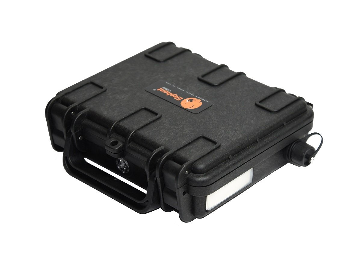 Elephant B20-Li Compact Custom Made Kayak Battery Box Enclosure for Li-ion Portable Battery Packs up to 20aH, Boat Waterproof Battery Case for Powering GPS, Fish Finders, Led Lights, Aerator Pump +