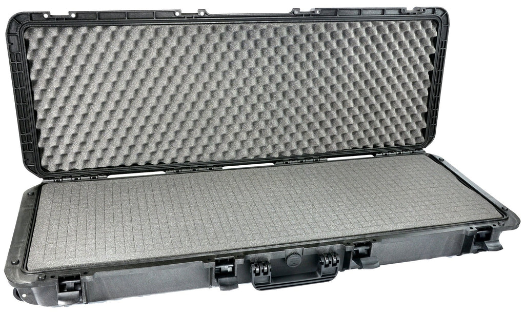 Waterproof Rifle Hard Case Elephant Elite EL4305W 43" With Pre-Cubed Foam and Wheels for Hunting Long Rifle Shootgun with Magazines, Accessories or Handgun, Watertight Hard Plastic case