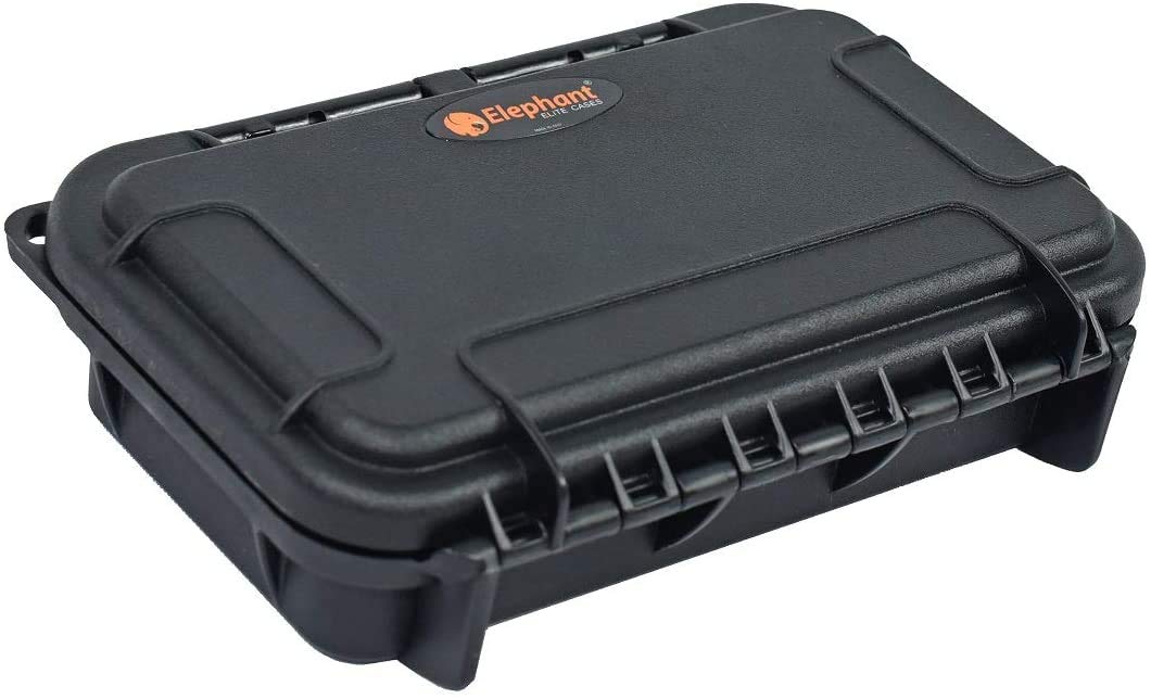 Waterproof Dust-Proof Professional 26 SD Memory Card Protective Case ELSD-26BR Black Case with Red Foam.