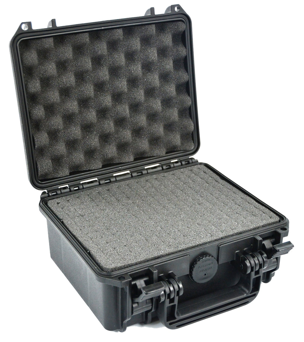 Elephant Cases 10" x 9" x 4" Waterproof IP67 Hard Plastic Case with Pre-Cubed Foam for Action Cameras photo equipment and more