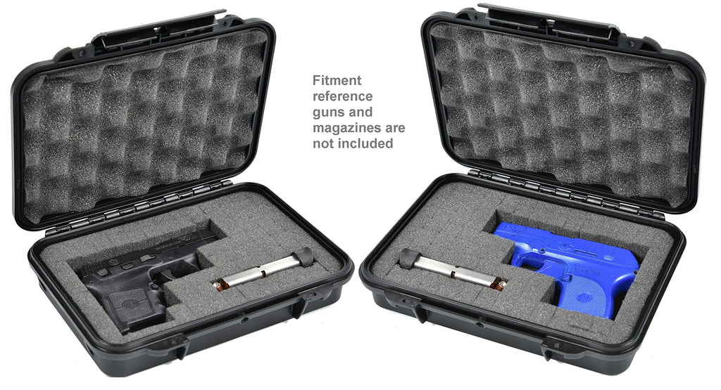 Pistol Case Handgun Hard case Elephant Elite EL008 with Pre-Cubed Foam, Waterproof Concealed Carry