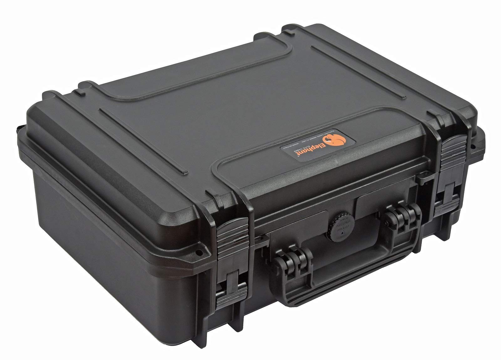 Elephant Elite EL1606po Waterproof Case with Padded Dividers and Lid Organizer for Action, Mirrorless or D-SLR Camera and Video Equipment.