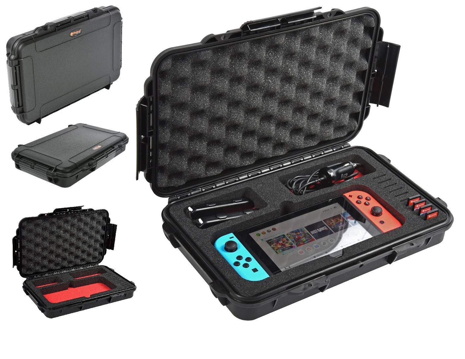 Elephant Cases Protective Case for Nintendo switch With Convoluted lid foam, Hard waterproof case pouch ,Dust-proof, Waterproof, IP67,