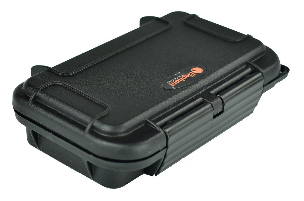 Elephant Cases CF XQD Card Holder Case ELCF-18BB Black on Black Waterproof IP67, Dust-Proof, Fits 18 CF or XQD and 4 SD Cards