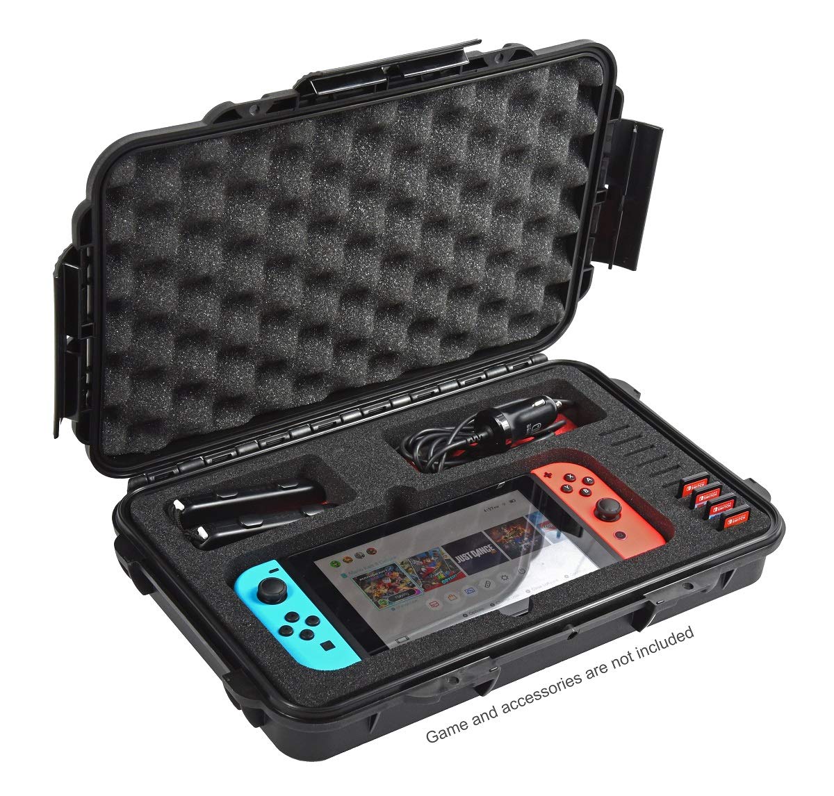 Elephant Cases Protective Case for Nintendo switch With Convoluted lid foam, Hard waterproof case pouch ,Dust-proof, Waterproof, IP67,
